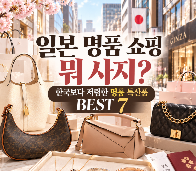 일본 명품 쇼핑 추천! 한국보다 저렴한 일본 명품 특산품 BEST 7