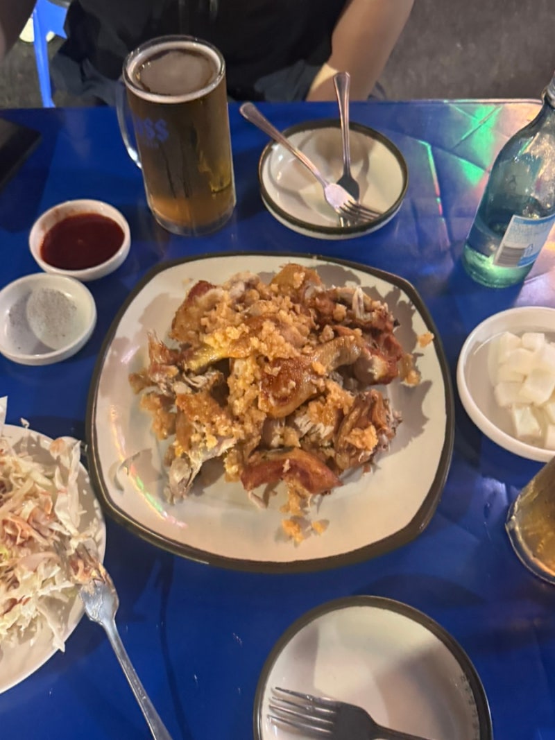 [충남 천안] 천안역 맛집 “길목통닭” 마늘통닭 후기｜천안역 야장에서 치맥하기 좋은 곳