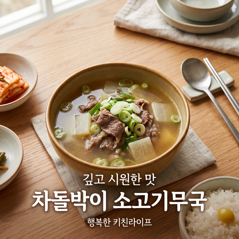 차돌박이 소고기무국 끓이는법: 맑고 진한 국물 내는 집밥 레시피
