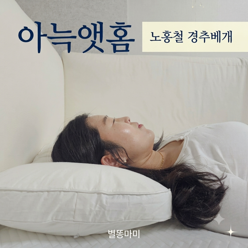 노홍철베개 올해의 브랜드 대상 1위 아늑의 신제품 아늑앳홈 경추베개 솔직 후기