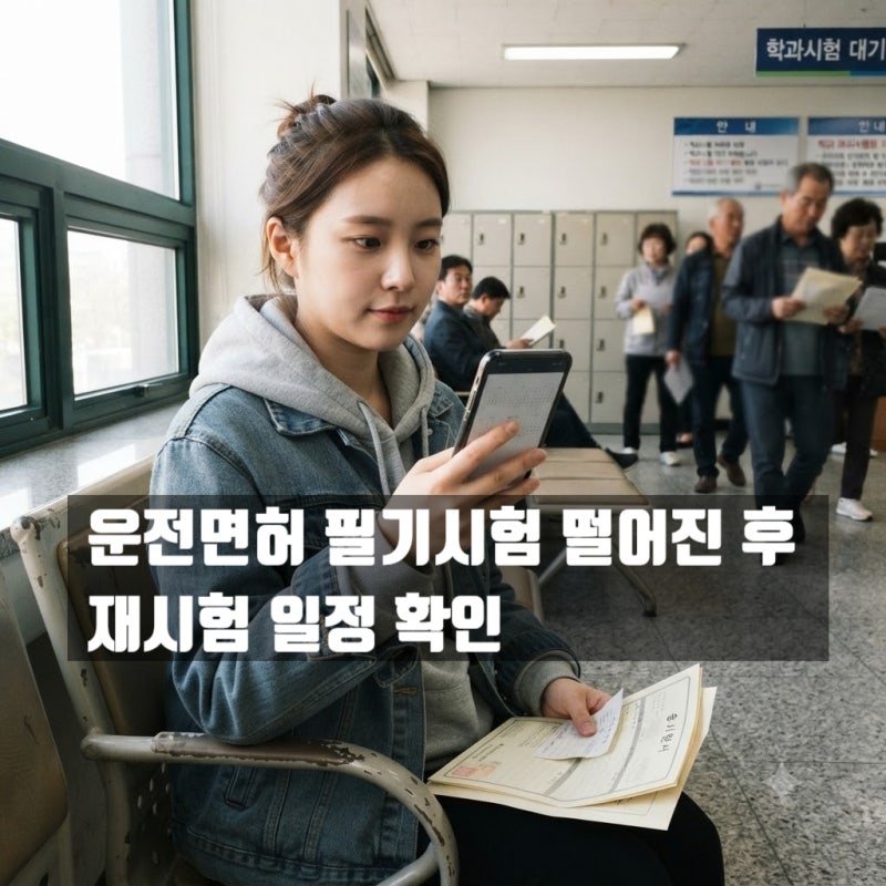 운전면허 필기시험 떨어지면 언제 다시 볼까? 재시험 전 확인할 순서