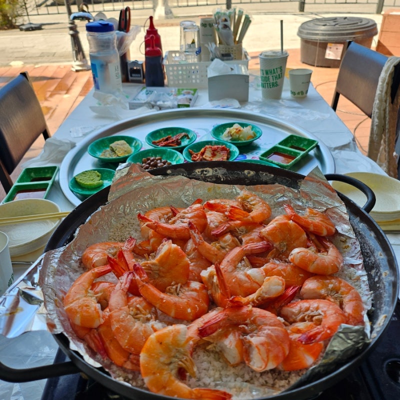 김포대하구이맛집 제철바다향기 본점 풍무동 팔팔뛰는 왕새우구이 맛집