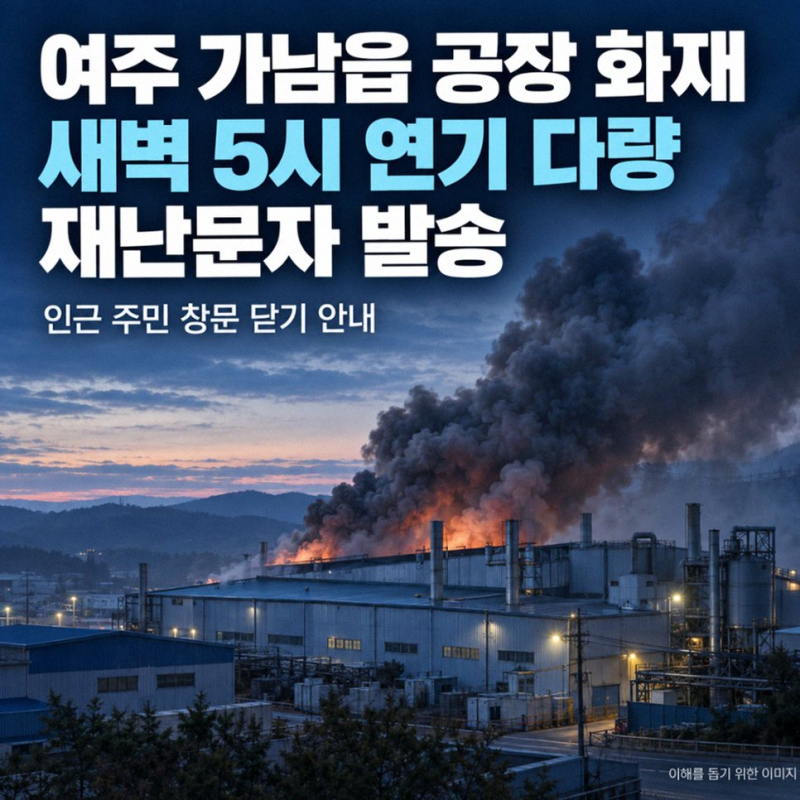 여주 가남읍 공장 화재, 새벽을 뒤흔든 불길의 진짜 이야기
