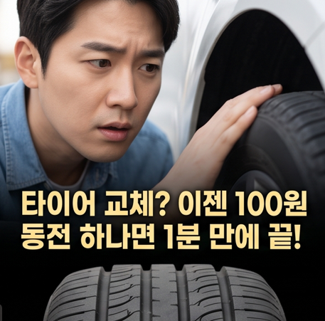 타이어 언제 바꿔야 할까? 동전 하나로 확인하는 법