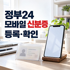 정부24 모바일 신분증 등록·확인, 주민등록증 모바일 확인서비스 순서