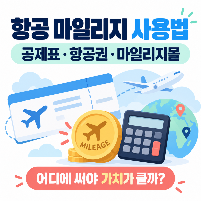대한항공 마일리지 어디에 써야 이득일까? 1마일 가치 계산법과 보너스 좌석 예매 팁