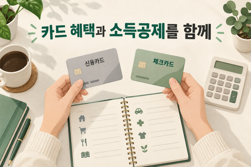 신용카드·체크카드 소득공제, 2026년 한도와 25% 계산법