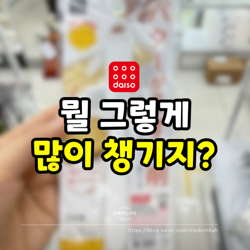 다이소 이거 대체 뭐예요? 옆 사람이 3개씩 챙기길래 다시 본 2가지