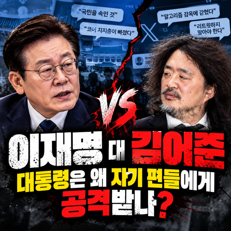 이재명 대 김어준 - 대통령은 왜 자기 편들에게 공격받나
