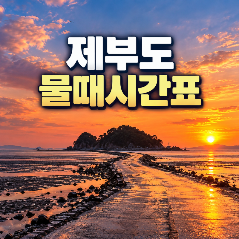 제부도 물때시간표 2026 10월｜바닷길 통행시간, 가볼만한 곳·맛집
