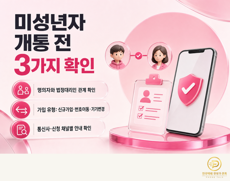 미성년자 휴대폰 첫 개통 전 체크리스트: 서류부터 온라인 신청, M-Safer 확인까지
