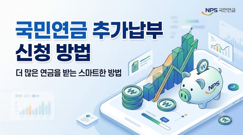 내연금 늘리는 꿀팁:[국민연금] 추가납부(추납) 신청 방법 및 장점