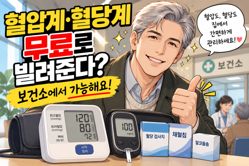 혈압계·혈당측정기 무료대여 가능할까? 2026 보건소 의료기기 대여 총정리