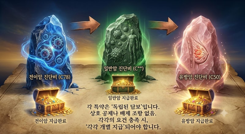 유방암 폐전이, 유방암 진단비+이차성 폐암 진단비 둘다 지급 가능한 이유