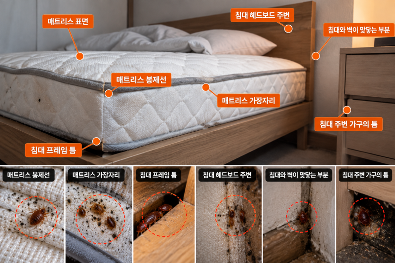 부산 빈대 퇴치 자고 일어난 뒤 물린 자국이 반복된다면 확인할 부분