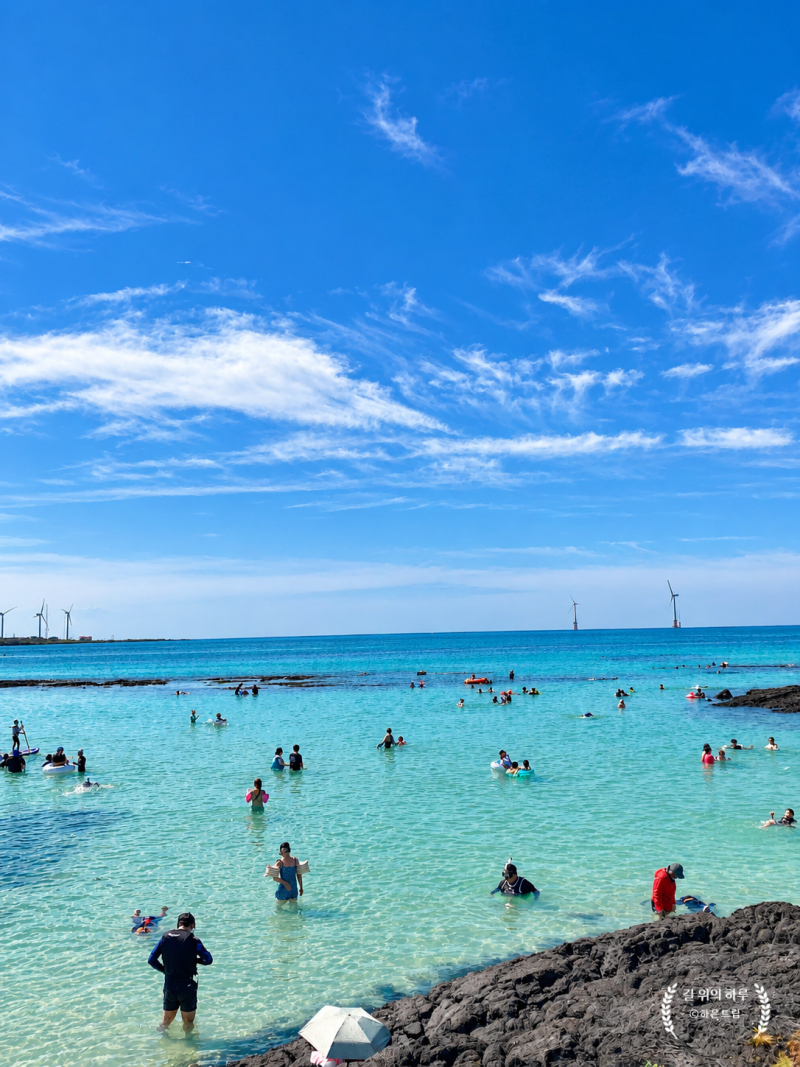Jeju Conan Beach Snorkeling: Conan Beach, Woljeong-ri, Woljeong View Guesthouse, Life Vest Rental, Hot Shower Facilities