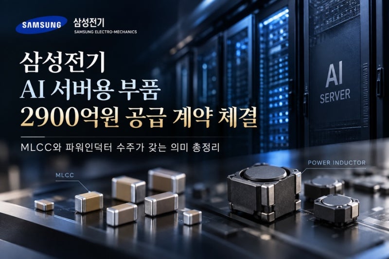 삼성전기 AI 서버용 부품 2900억원 공급 계약 체결, MLCC와 파워인덕터 수주가 갖는 의미 총정리
