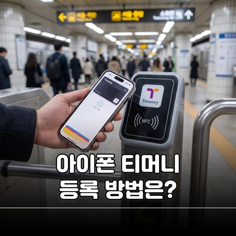 아이폰 티머니 사용법 카드 등록 방법과 혜택