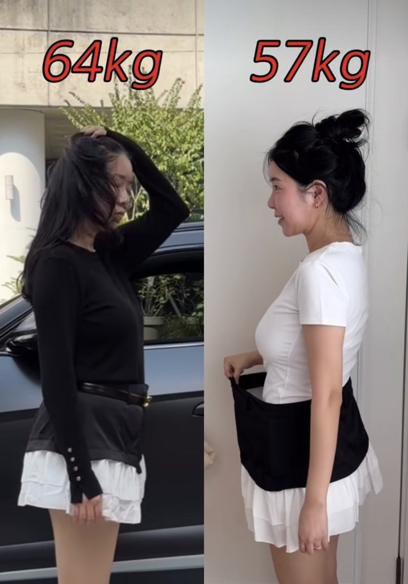 “똑같은 치마 맞습니다”…김지혜, 임신 때 64kg→현재 57kg ‘깜짝 변화’