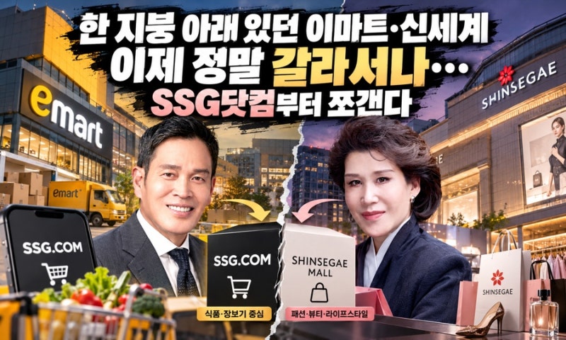한 지붕 아래 있던 이마트·신세계, 이제 정말 갈라서나…SSG닷컴부터 쪼갠다