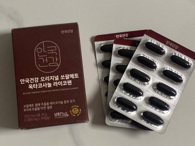 남성 건강을 위한 영양제, 안국건강 오리지날 쏘팔메토 옥타코사놀 라이코펜