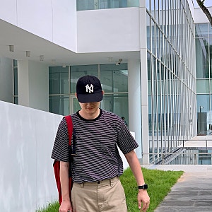 MLB 카리나 착용 Q핏 언스트럭쳐 볼캡 대두 모자 추천