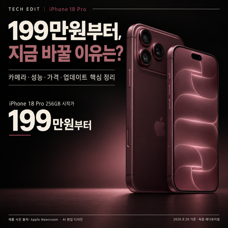 20만원 오른 값을 할까? | 아이폰 18 프로 출시 후 확인된 모든 것 총정리 (가격·스펙·재부팅 ....