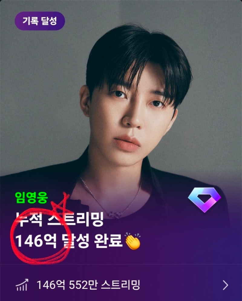 임영웅, 멜론 누적 스트리밍 146억 달성 압도적 존재감✨ 유튜브 인기 아티스트 #5