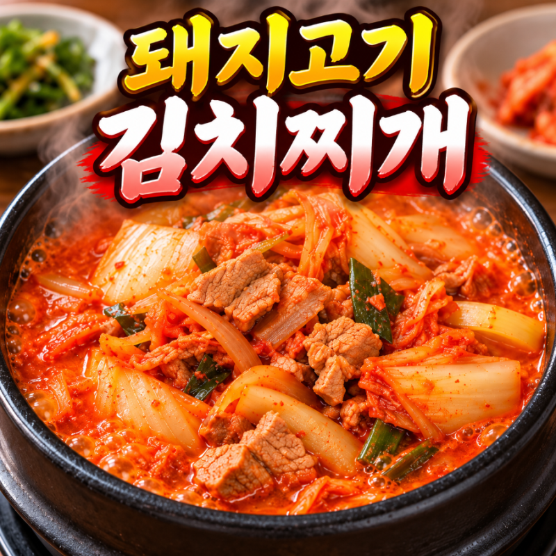 돼지고기 김치찌개 맛있게 끓이는법, 실패 없는 집밥 레시피