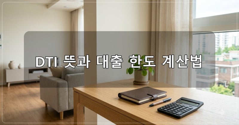 DTI 뜻 쉽게 이해하기 계산 공식과 LTV DSR 차이점 정리