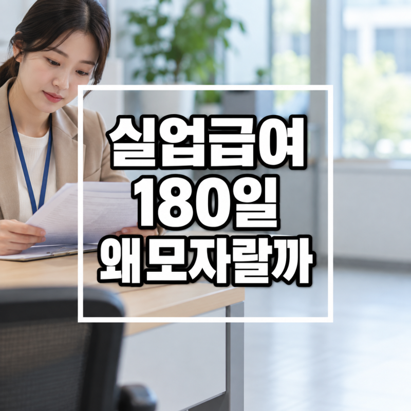 실업급여 조건, 6개월 채웠는데 왜 못 받죠?