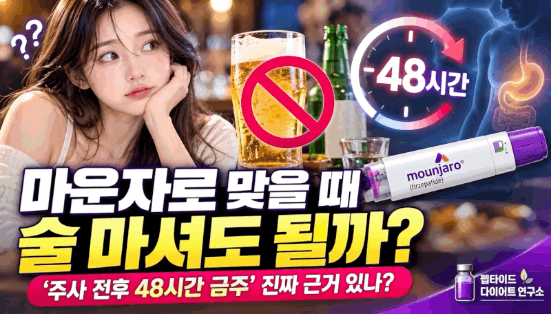 마운자로 맞을 때 술 마셔도 될까? ‘주사 전후 48시간 금주’ 진짜 근거 있나