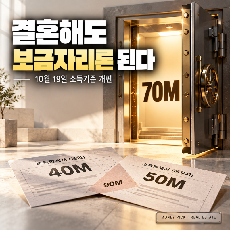 10월 보금자리론 ‘결혼 페널티’ 사라진다｜부부 중 1명 연소득 7천만원 이하면 신청 가능