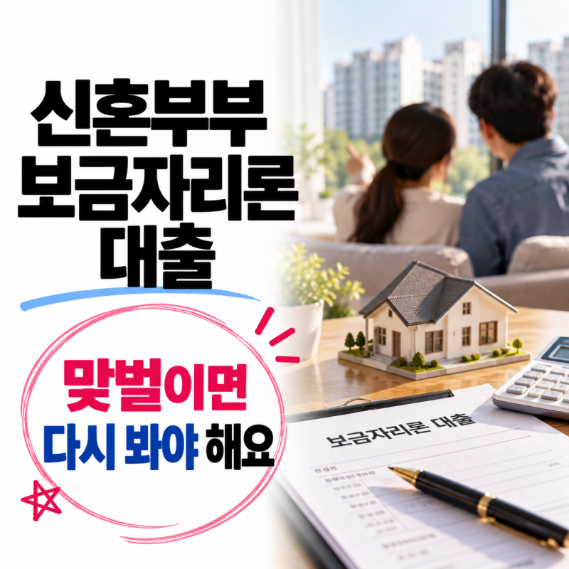 신혼부부 보금자리론 대출, 부부 월급 더하다가 계산을 멈췄어요