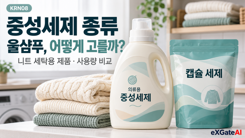 중성세제 종류, 울샴푸는 어떻게 고를까?｜니트 세탁용 제품·사용량 비교