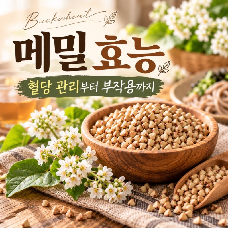 메밀효능 5가지, 혈당부터 부작용까지 알아야 하는 이유