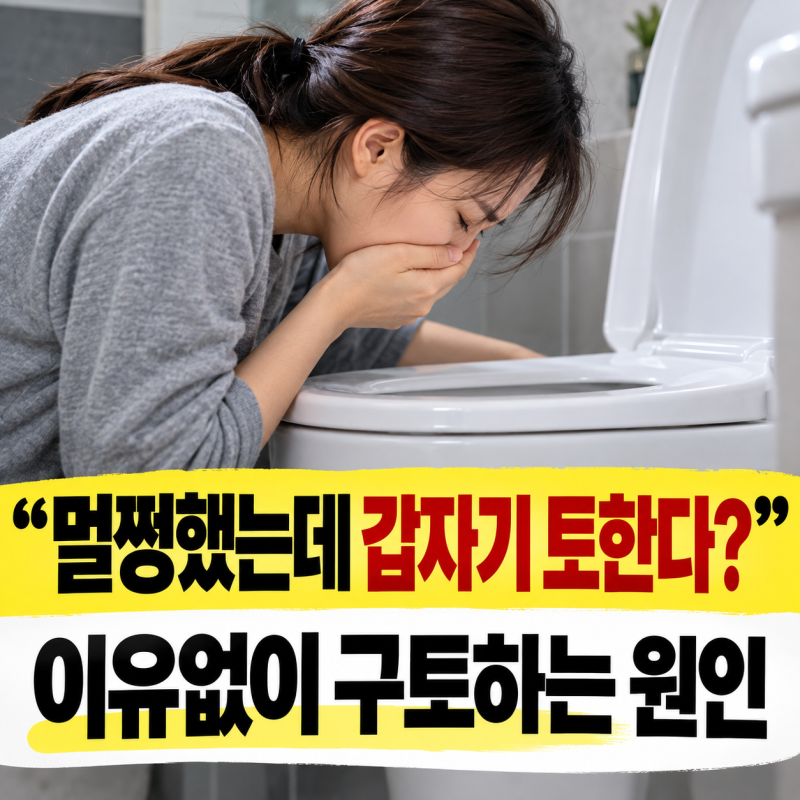 이유없이 구토하는 원인 멀쩡하다 갑자기 토하는 이유