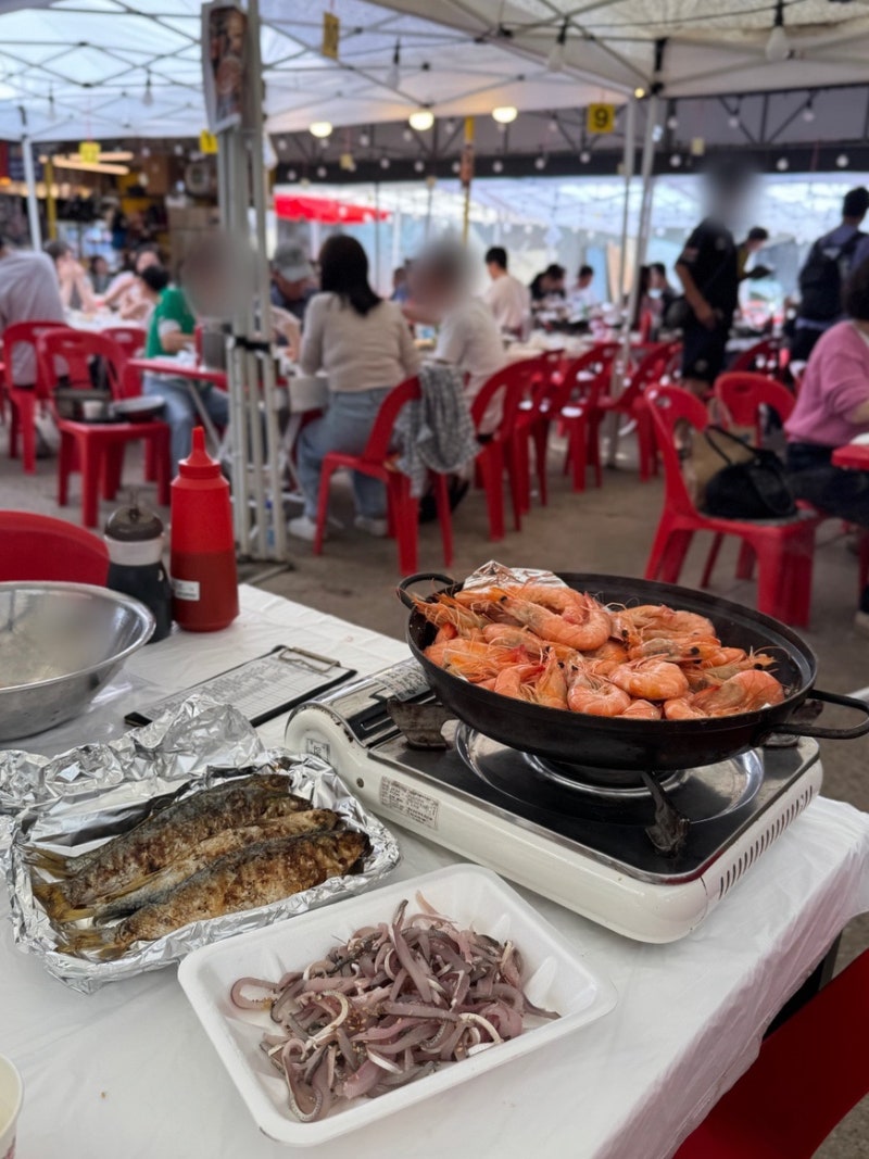 [인천맛집] 인천 소래포구 제철 해산물, 소래포구전통어시장 초장집 야장 맛집 추천 (+ 대하 ....