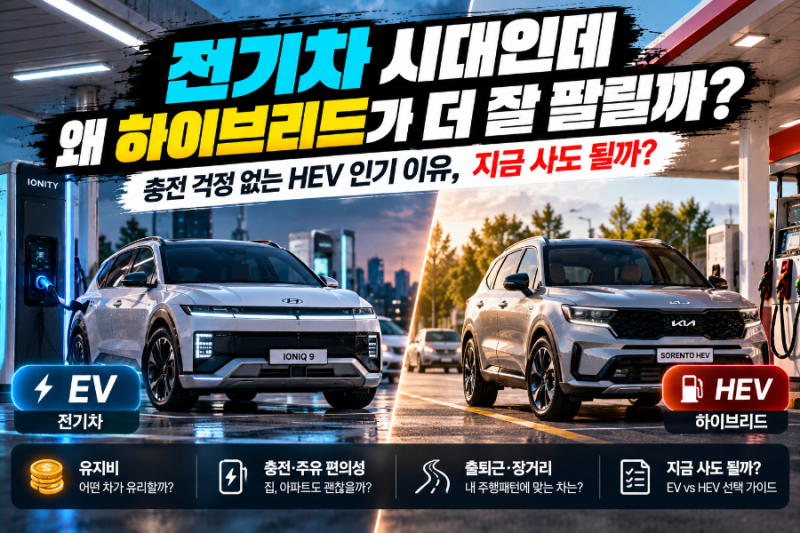 전기차 시대인데 왜 하이브리드가 더 잘 팔릴까?｜충전 걱정 없는 HEV 인기 이유