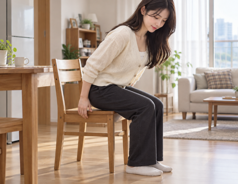 스쿼트가 부담스럽다면 의자에서 10번만 일어나 보세요!