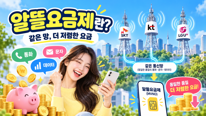 알뜰요금제 통신사별 요금제 비교, SK 세븐모바일·KT M모바일·U+유모바일 어떤 게 좋을까?