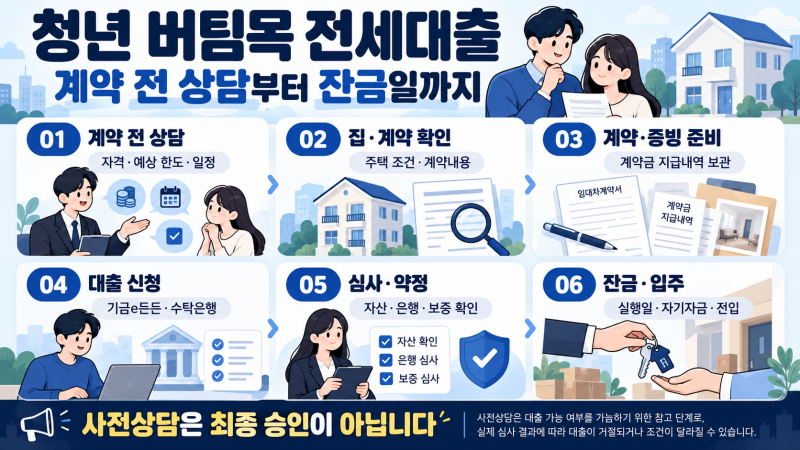 청년 버팀목 전세대출 필요서류｜재직자·이직자·무소득자 준비사항
