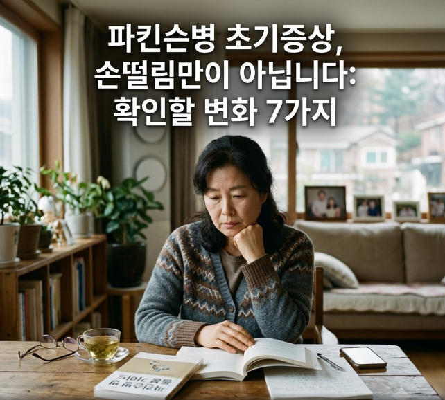 파킨슨병 초기증상, 손떨림만이 아닙니다: 확인할 변화 7가지