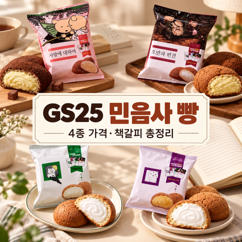 GS25 민음사 빵 4종 가격·책갈피·재고 확인법