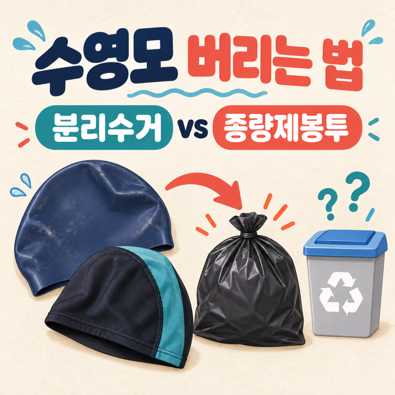 수영모 버리는 법, 실리콘·천 수영모는 분리수거될까?