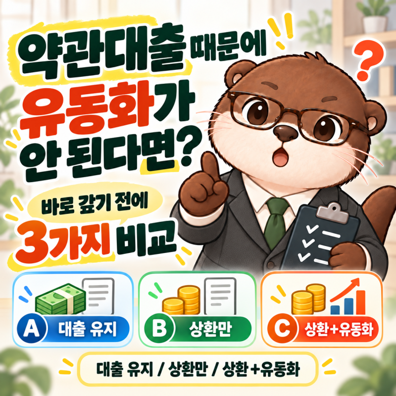 사망보험금 유동화, 약관대출 때문에 안 된다면? 대출 유지·상환·유동화 3가지 계산
