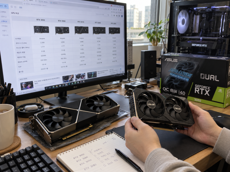 RTX 3000 그래픽카드 성능 비교 3080 3070 3060 3050 차이