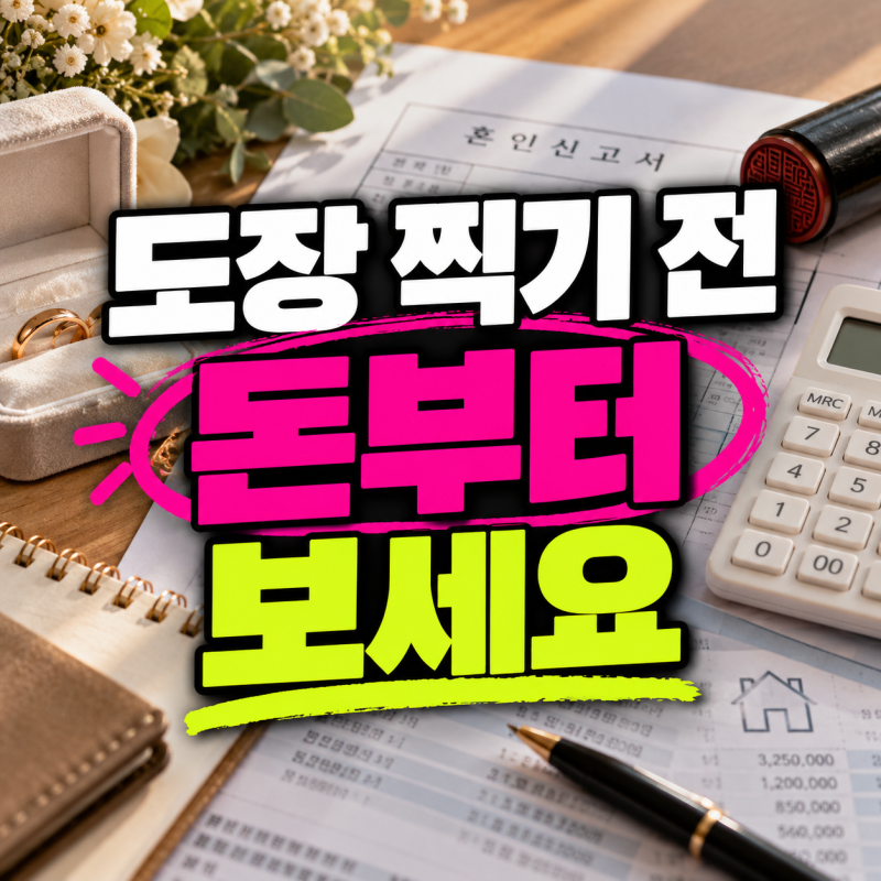 혼인신고 전에 꼭 보세요… 부부 돈에서 달라지는 7가지