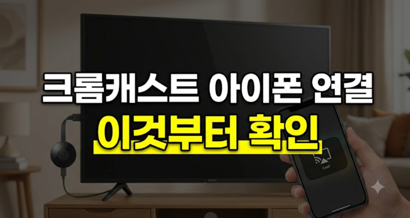 크롬캐스트 아이폰 연결·유튜브 전송·화면 공유, 어떻게 할까?