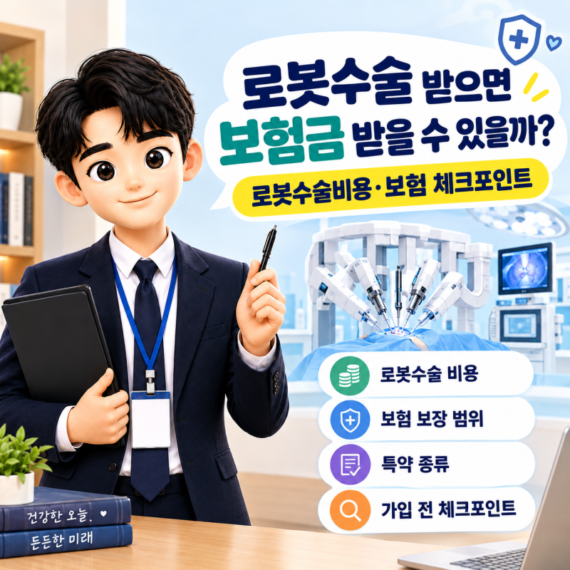 로봇수술 받으면 보험금 받을 수 있을까? 로봇수술비용·보험 체크포인트